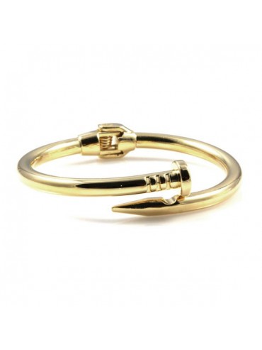 bracciale chiodo dorato in bronzo