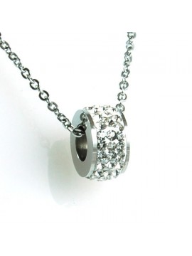 collana con rotellina di strass