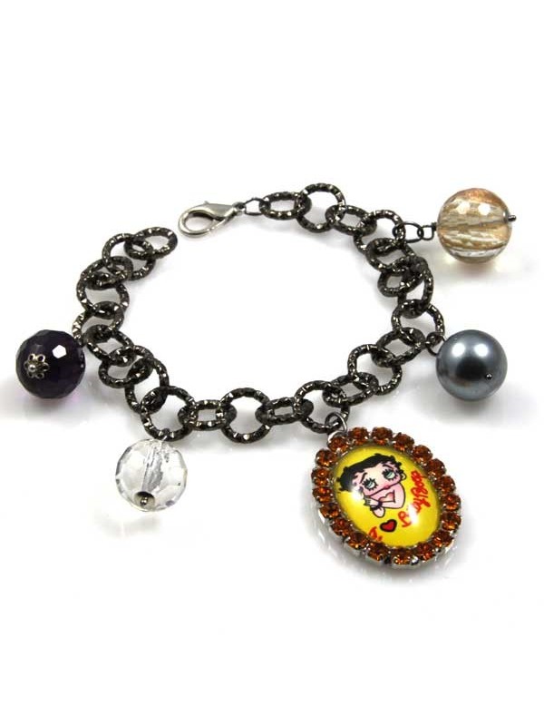 bracciale betty pooh originale con ciondoli