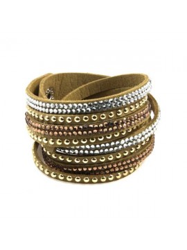 bracciale tipo slake swarovski colorato