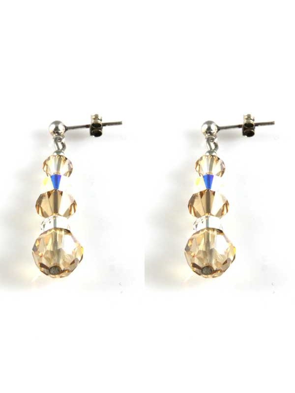 orecchini swarovski bicono da cerimonia