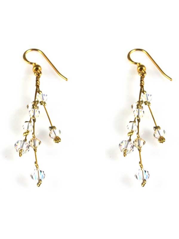 orecchini swarovski bicono da cerimonia