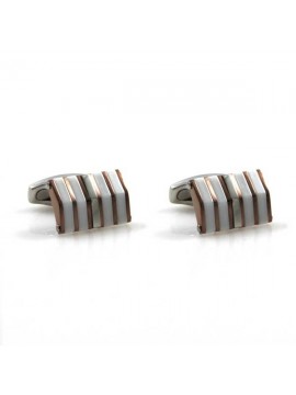 gemelli in acciaio e ceramica elegantissimi
