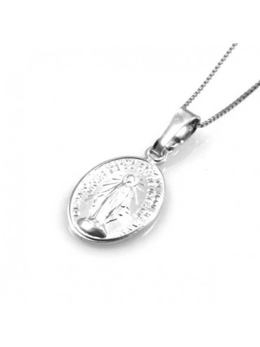 collana con medaglia miracolosa in argento 925