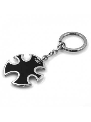 portachiavi in acciaio motivo fantasia