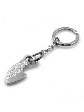 portachiavi in acciaio motivo fantasia
