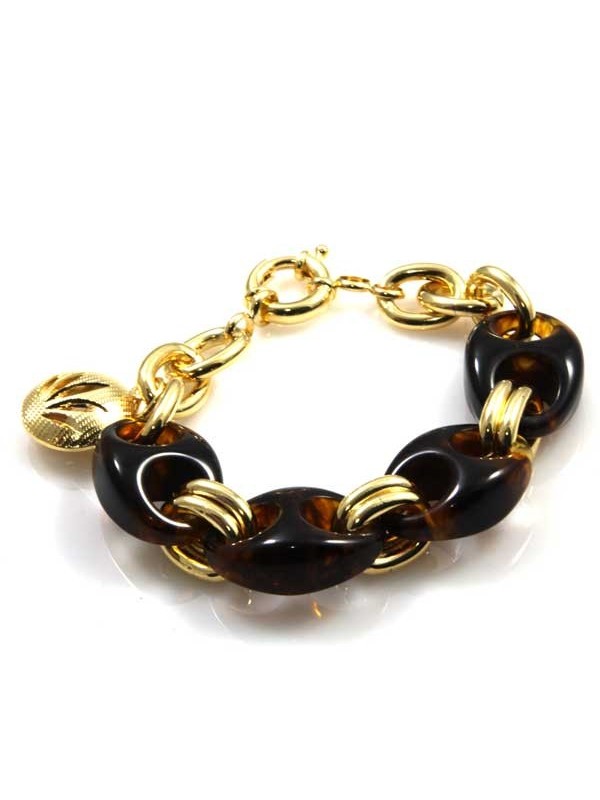 bracciale donna in bronzo e resina colorata
