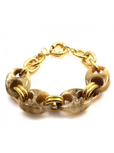 bracciale donna in bronzo e resina colorata