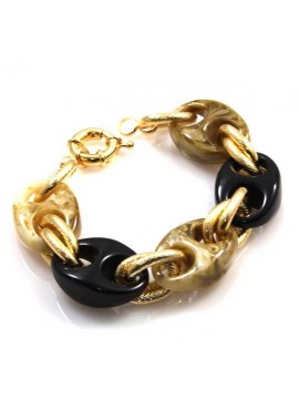 bracciale donna in bronzo e resina colorata