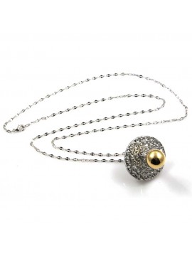 ciuccio collana chiama angeli in bronzo