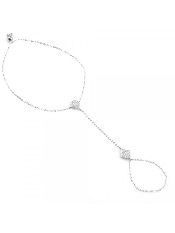 baciamani bracciale donna in argento 925 e zirconi - bcc2134