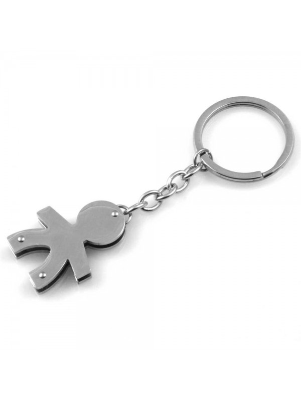 portachiavi donna uomo con bebe maschietto gioiello in acciaio ottimo da incidere nome bambino o bambina mm 70 mm 23