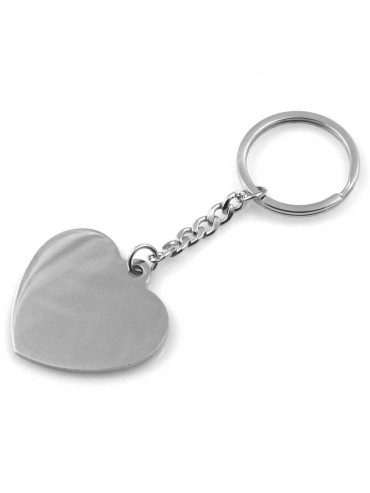 portachiavi donna cuore gioiello in acciaio ottimo da incidere mm 70 mm 40