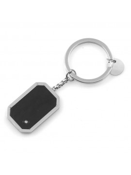 Portachiavi uomo elegante con zircone casa auto moto in acciaio