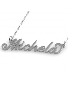 collana con nome Michela in acciaio da donna