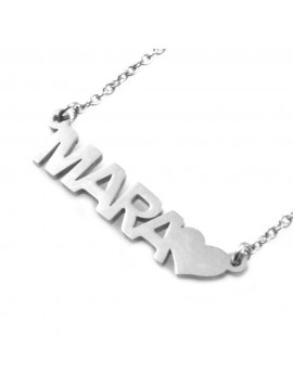 collana con nome mara in acciaio inossidabile - cll1332