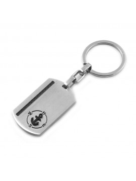 Portachiavi uomo con ancora in acciaio personalizzabile con incisione prt0004