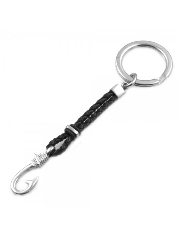 portachiavi uomo con amo da pesca o pescatore - prt0098