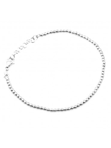 bracciale a palline diamantate in argento 925 bellissimo bcc1646