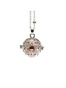 chiama angeli collana donna in bronzo e strass campanellino per gravidanza - cll1759