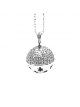 chiama angeli collana donna ciondolo per gravidanza in argento 925 e zirconi cll1583