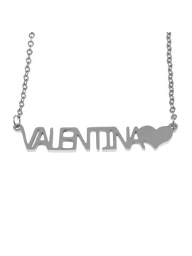 Collana con nome valentina - cll0885
