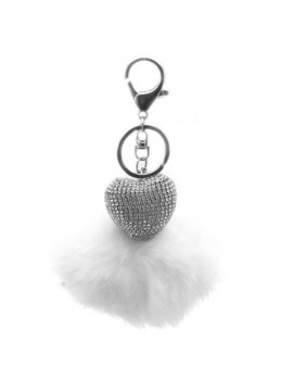 portachiavi peluche con cuore donna prt0068