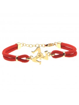 Bracciale con trinacria donna gioielli sicilia siciliani bcc2690