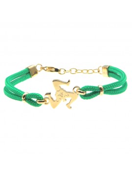Bracciale con trinacria donna gioielli sicilia siciliani bcc2691