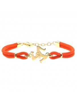 Bracciale con trinacria donna gioielli sicilia siciliani bcc2692