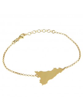 bracciale sicilia donna in argento dorato bcc2425
