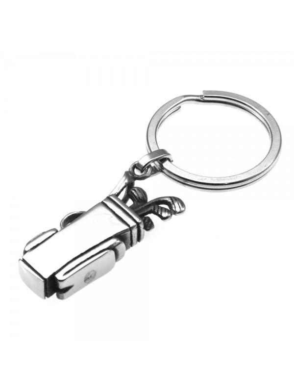 Portachiavi uomo sacca borsa da golf acciaio prt0021