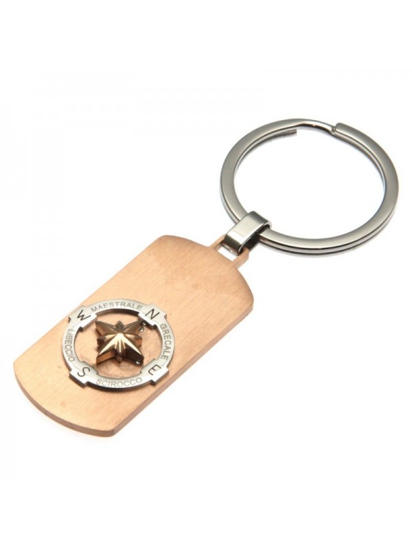 portachiavi uomo con rosa dei venti casa auto o moto prt0137