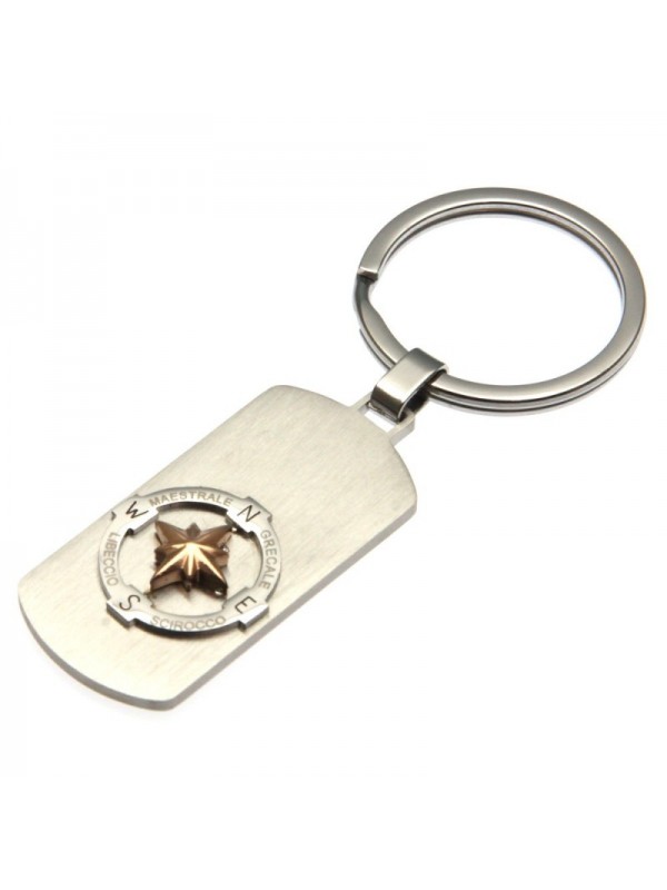 portachiavi uomo con rosa dei venti casa auto o moto prt0136