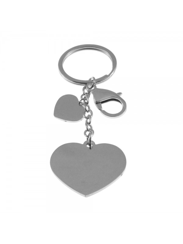 Portachiavi donna cuore personalizzabile con incisione prt0042