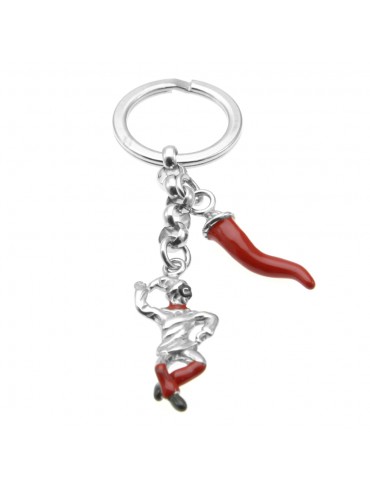 portachiavi corno napoletano portafortuna prt0060