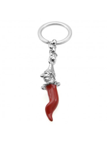 portachiavi corno napoletano portafortuna prt0065