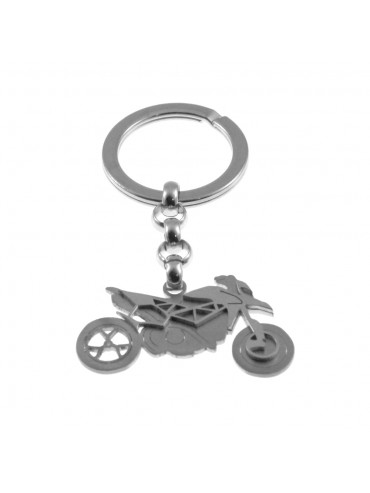 portachiavi con moto da cross in acciaio prt0106