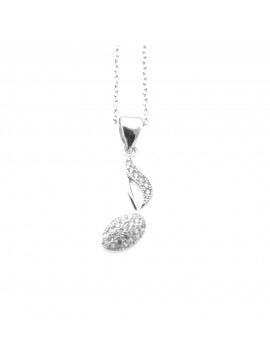 collana donna nota musicale in argento cll1136