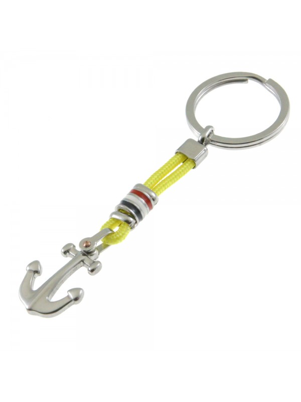 portachiavi con ancora e cilindri smaltati in acciaio prt0193