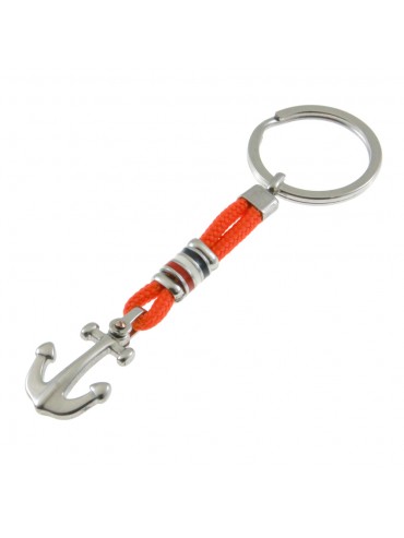 portachiavi con ancora e cilindri smaltati in acciaio cm 9 cm 3 prt0194