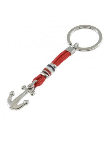 portachiavi con ancora e cilindri smaltati in acciaio cm 9 cm 3 prt0197