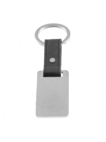 portachiavi uomo acciaio lucido pelle prt0115