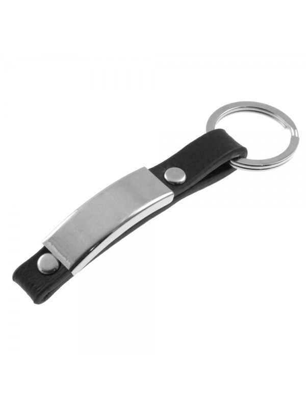 portachiavi uomo pelle acciaio prt0122