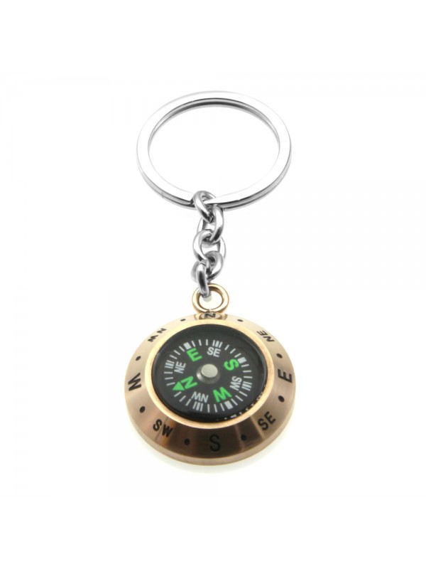 Portachiavi uomo bussola marinara casa auto moto in acciaio prt0184