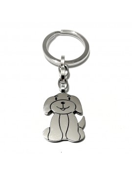 portachiavi cane cagnolino acciaio prt0167