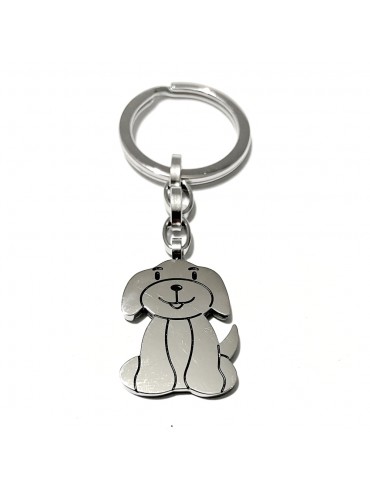 portachiavi cane cagnolino acciaio prt0167