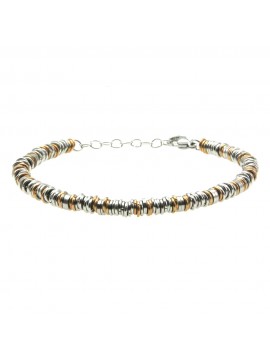 bracciale uomo acciaio acciaio e ramato bcc2751