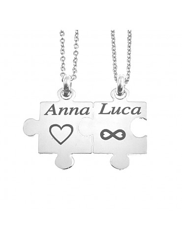 collana coppia e fidanzati puzzle cll1881b