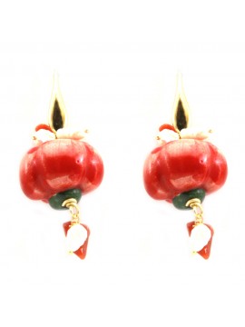 orecchini siciliani peperoni in ceramica occ0360